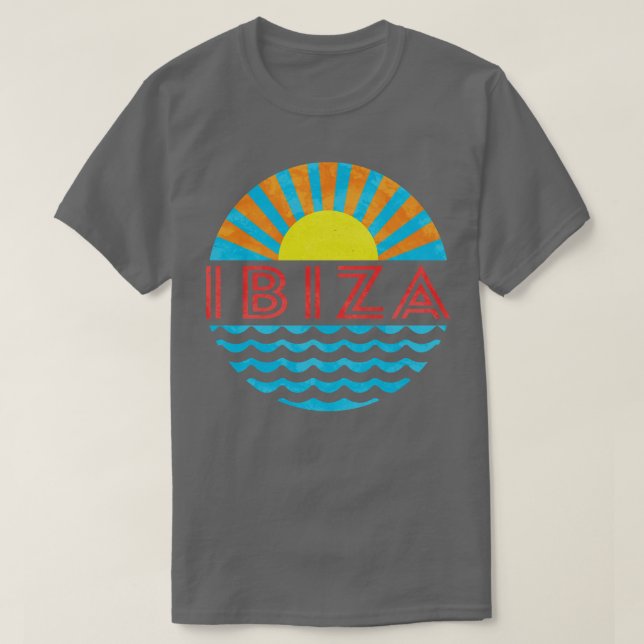 Camiseta Vacío Ibiza Beach Sun And Waves (Diseño del anverso)