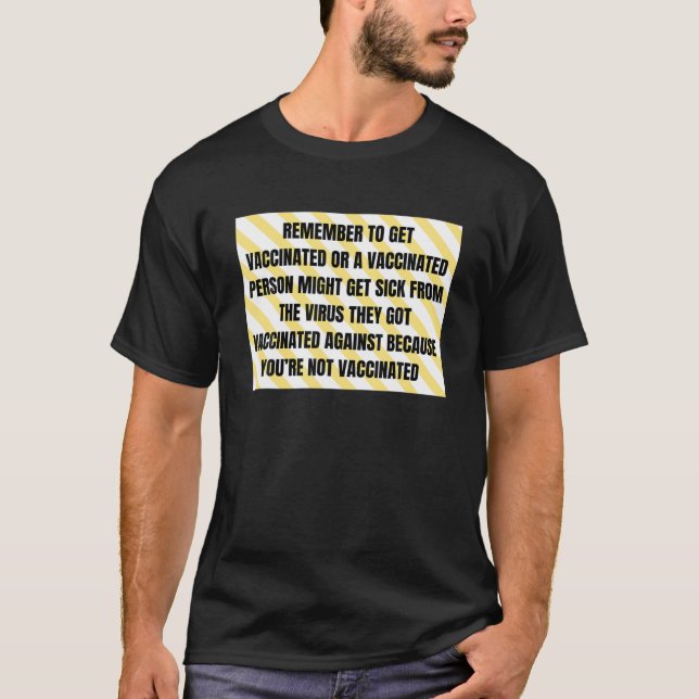 Camiseta Vacuna anti-divertida (Anverso)