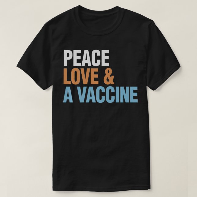 Camiseta Vacuna de amor por la paz ProVaccine Premium (Diseño del anverso)