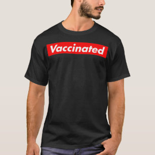 CAMISETA VACUNA DE ESTILO ROJO VACUNADA 2022