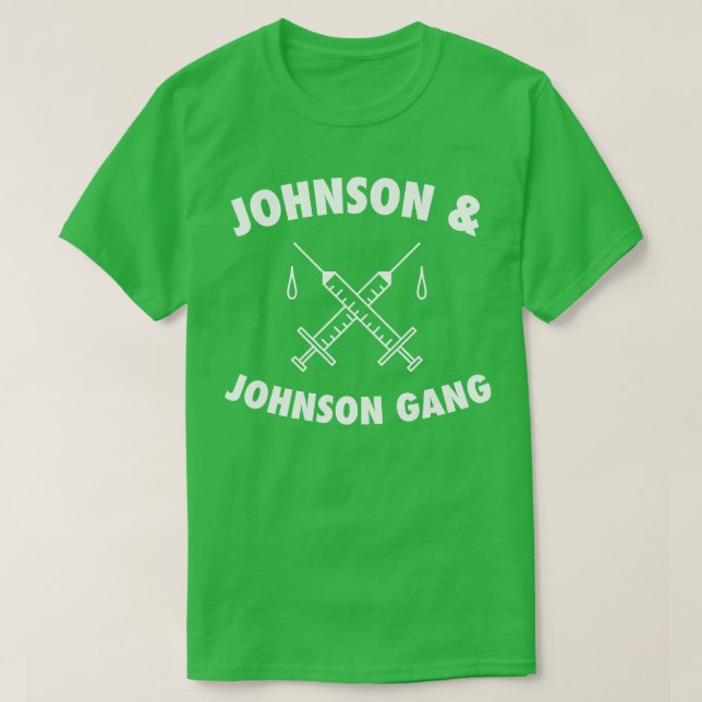 Camiseta Vacuna divertida de Johnson JJ Gang (Diseño del anverso)