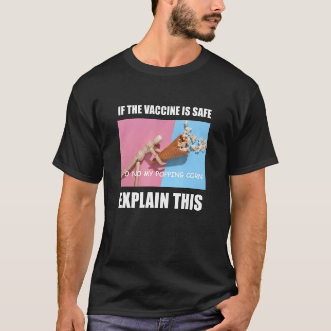 Camiseta Vacuna meme Extraño Chiste progresivo de miembro i (Anverso)