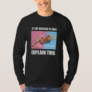 Camiseta Vacuna meme Extraño Chiste progresivo de miembro i