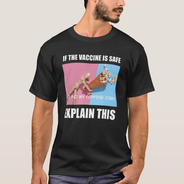 Camiseta Vacuna meme Extraño Chiste progresivo de miembro i (Anverso)