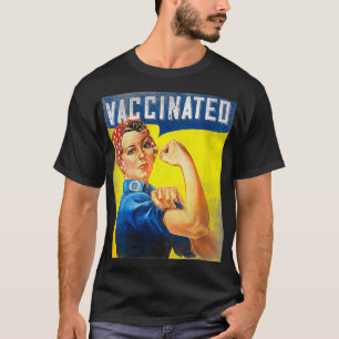Camiseta Vacuna para mujeres, me vacunaron, quiero un abraz