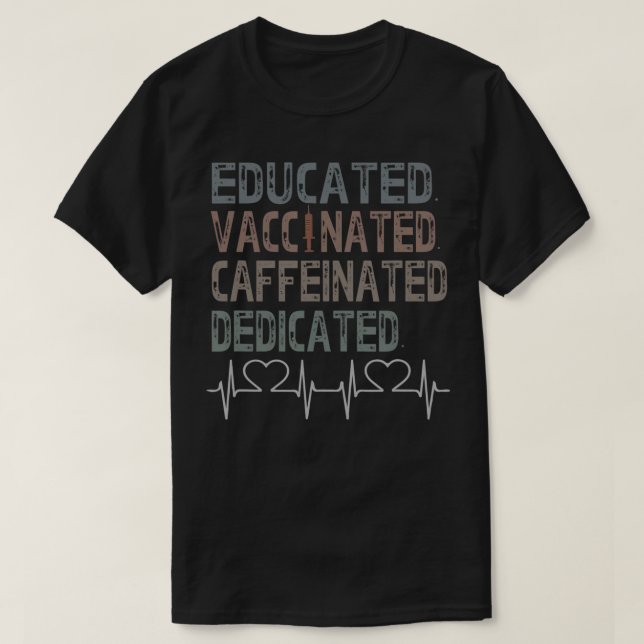 Camiseta Vacuna Pro Educada Vacunada (Diseño del anverso)