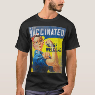 Camiseta Vacuna Pro Para Mujeres Que Recibí Vacunada Rosie 