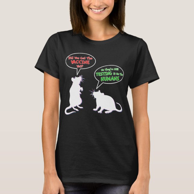 Camiseta Vacuna Rat Ya Recibió La Vacuna (Anverso)