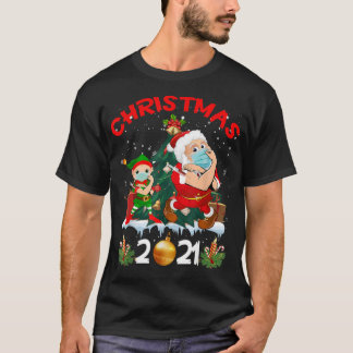 Camiseta Vacunación De Santa Elf El Año De La Vacunación Ch