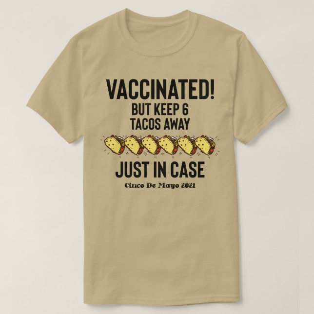 Camiseta Vacunación de Tacos Cinco De Mayo (Diseño del anverso)
