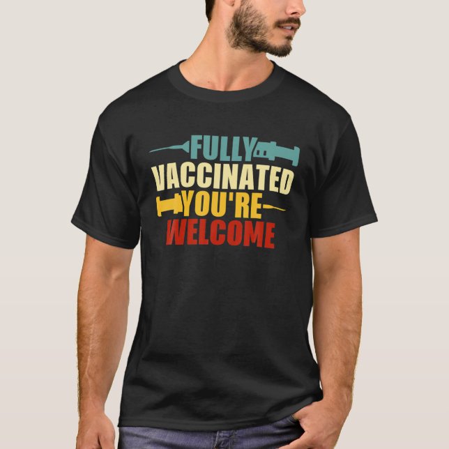 Camiseta Vacunación Gratuita de Bienvenida (Anverso)