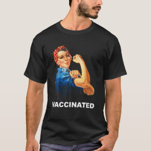 Camiseta Vacunación Rosie R de los amantes de la ciencia de
