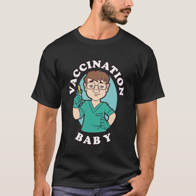 Camiseta Vacunado 2021 Estoy vacunado contra la gripe si (Anverso)