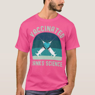 Camiseta Vacunado Gracias Ciencia, Vacuna Vintage Pro,