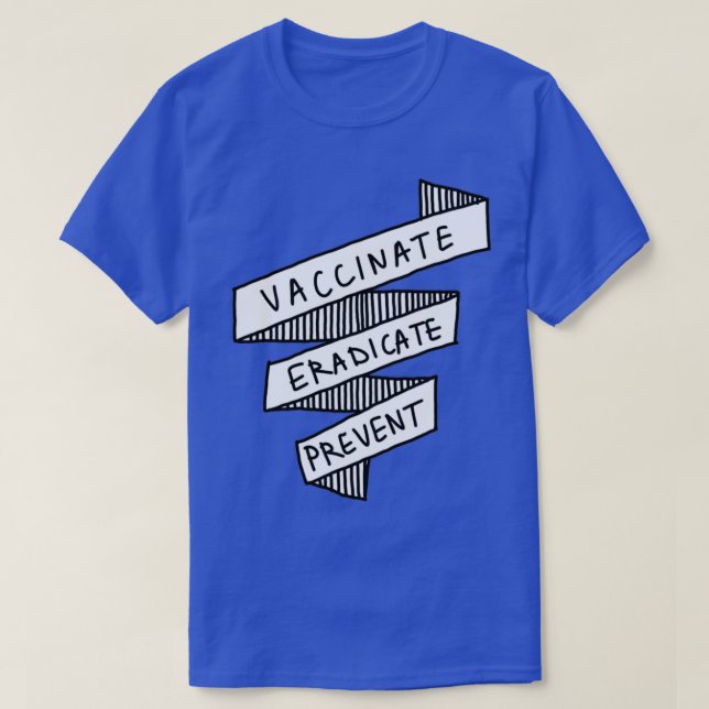 Camiseta Vacunar Erradicar Prevenir la Salud Pública 2 (Diseño del anverso)