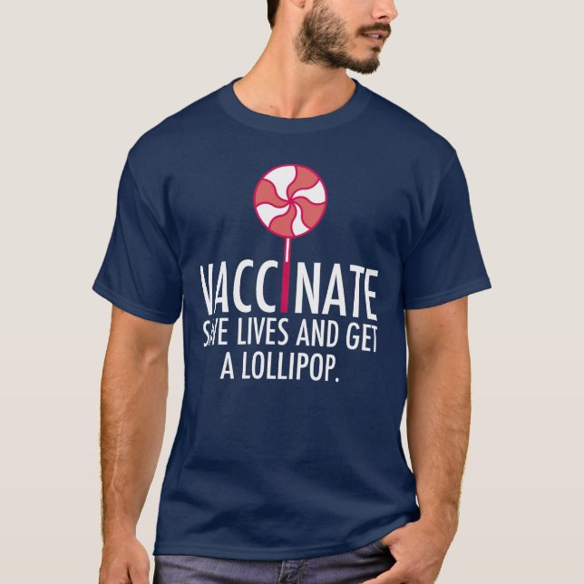 Camiseta Vacunar para salvar vidas obtener una vacuna contr (Anverso)