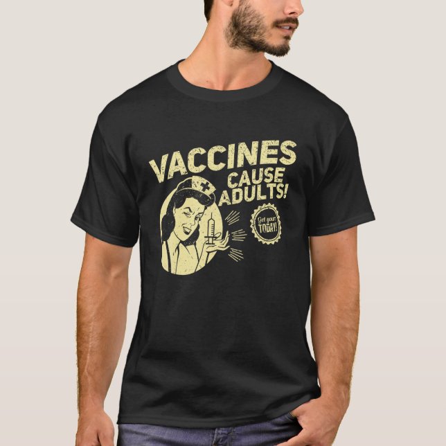 Camiseta Vacunas Graciosas Pro Para Camisas Vacunas Causan  (Anverso)