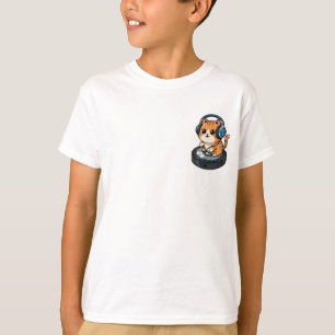 Camiseta Vacuum Robot DJ Gato para Niños