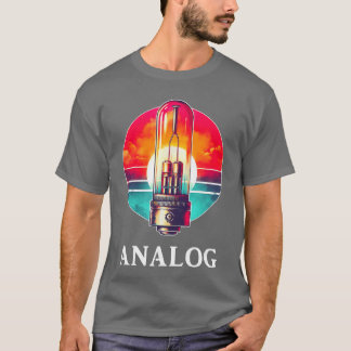 Camiseta Vacuumube Amp Analógico Vintage Retro s para Hombr