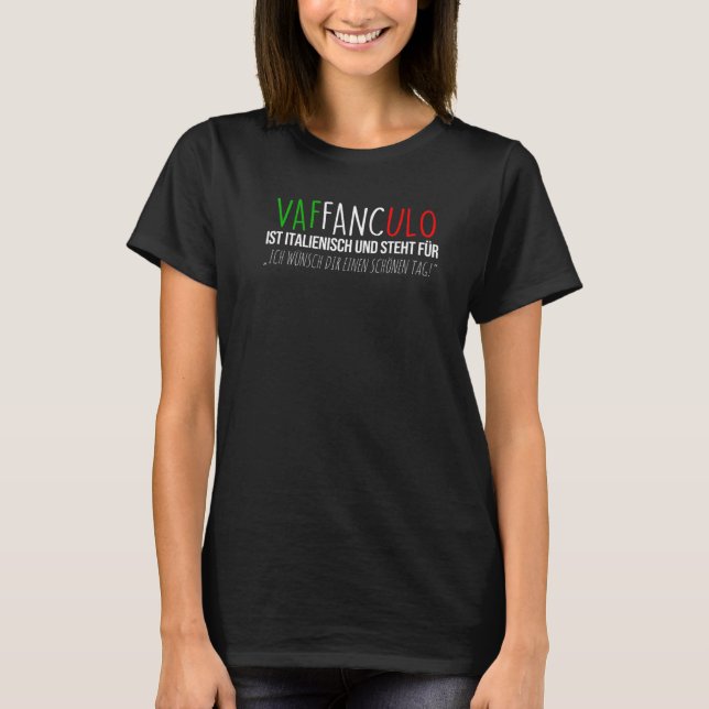 Camiseta Vaffanculo Italiano Italia Sicilia (Anverso)
