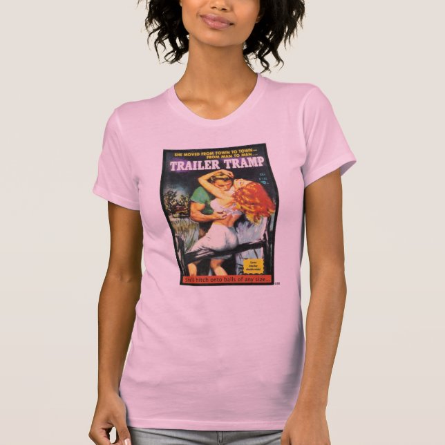 Camiseta Vagabundo del remolque de la BASURA (Anverso)
