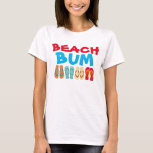 Camiseta Vago blanco T de la playa de los flips-flopes
