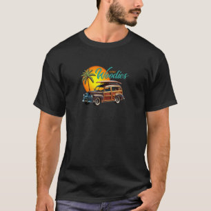 Camiseta Vagón de madera clásico 1950, Vagón de estación vi