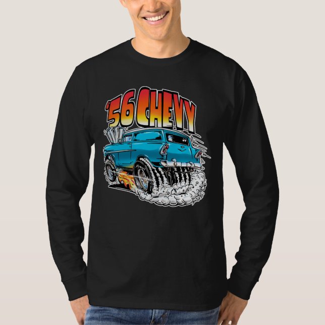 Camiseta Vagón Monstruo Hot Rod 1956 (Anverso)