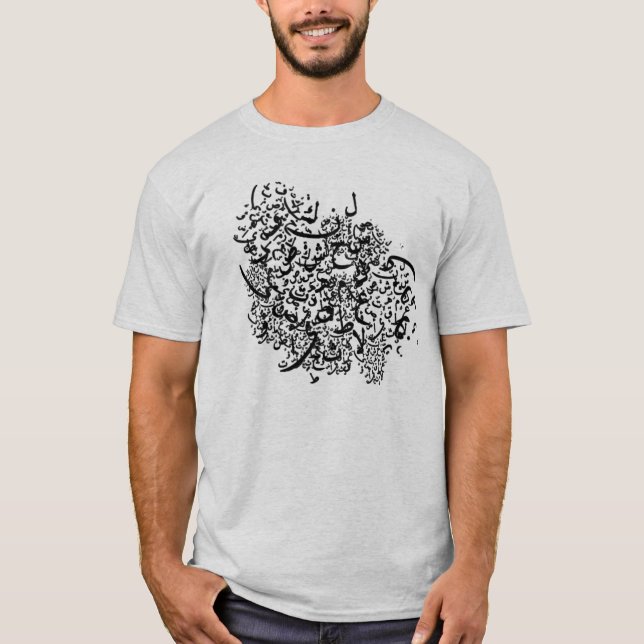 Camiseta VAGOS de Alef (alfabeto persa) (Anverso)