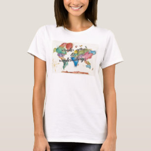 Camiseta Vague a menudo, vague siempre mapa con cita