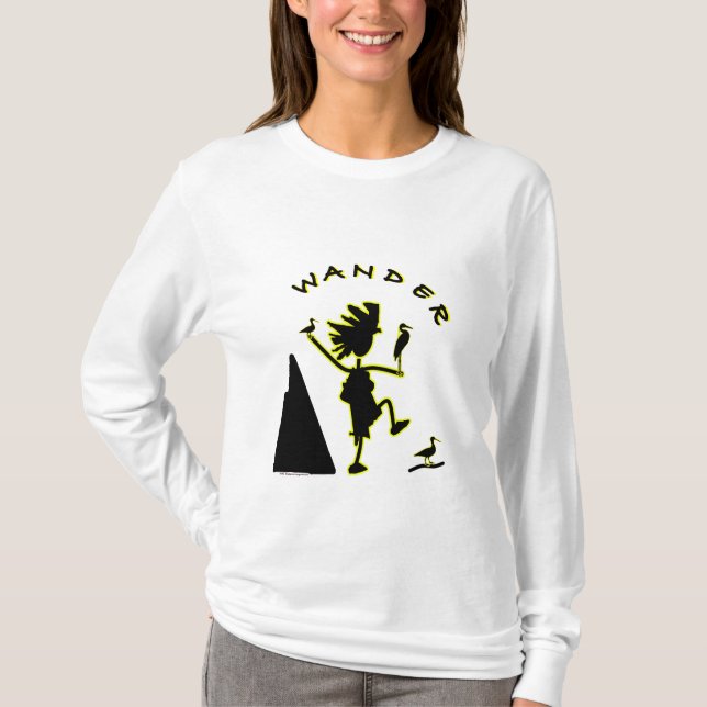 Camiseta Vague en negro (Anverso)