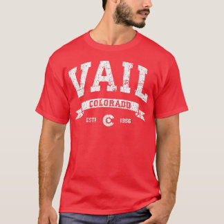 Camiseta Vail Colorado CO T-Shirt Distressed Vintage Tee 97