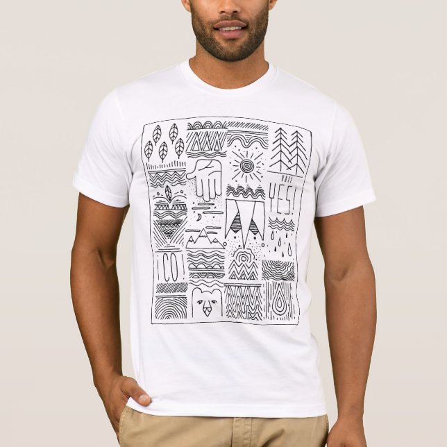 Camiseta vail Colorado handdrawn (Anverso)