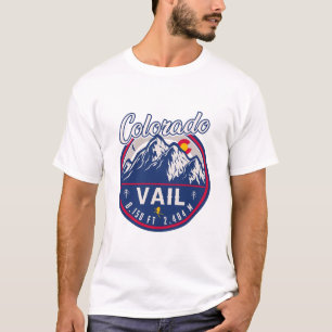 Camiseta Vail Colorado Mountain Retro Sunset Souvenirs