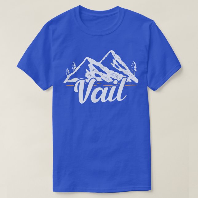 Camiseta Vail Colorado Mountain Ski Skiboard Snowboard (Diseño del anverso)