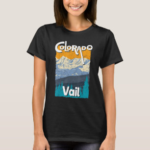 Camiseta Vail Colorado Mountain State Rocky Mountains Skiin