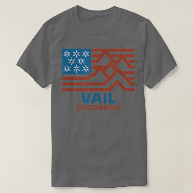 Camiseta Vail Colorado Skowboard Snow Mountain (Diseño del anverso)