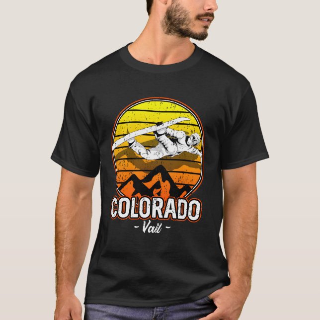 Camiseta Vail Colorado Snowboard (Anverso)