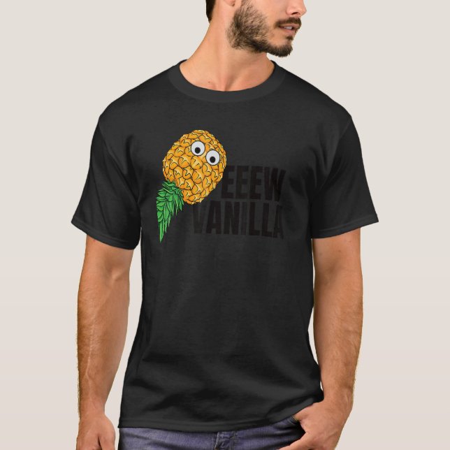 Camiseta Vainilla De Ojo Sorprendida Swinger Upside Down Pi (Anverso)