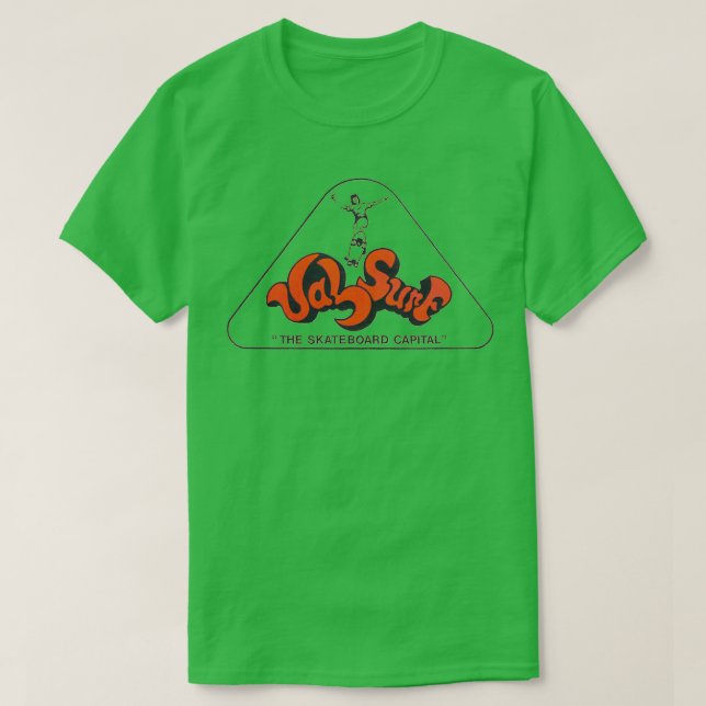 Camiseta Val surf shop skateboard design (Diseño del anverso)