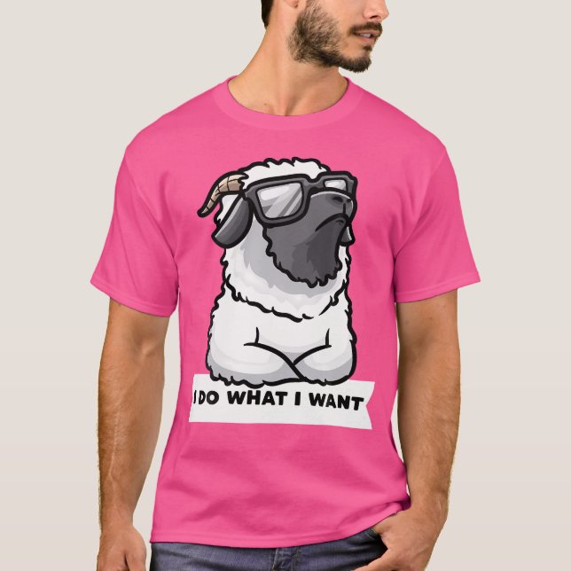 Camiseta Valais Blacknose Sheep Stubborn Walliser Schwarzna (Anverso)