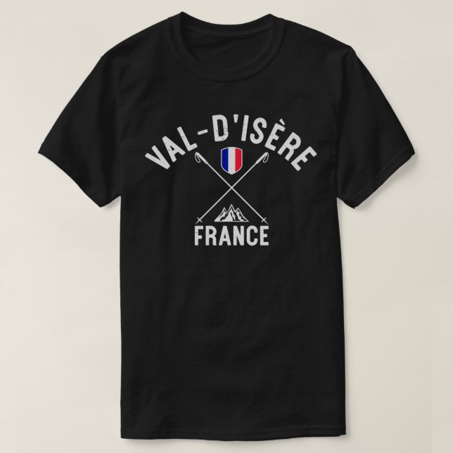 Camiseta ValdIsere France Ski (Diseño del anverso)