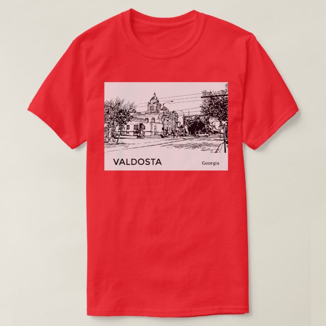 Camiseta Valdosta Georgia TShirt (Diseño del anverso)
