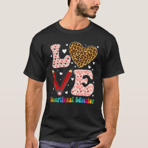 Camiseta Vale del leopardo plateado excepcional del corazón