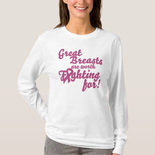 Camiseta Vale la pena pelear por los grandes pechos