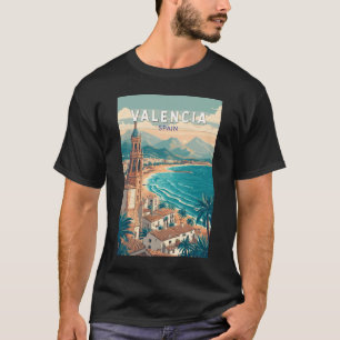 Camiseta Valencia España Ilustracion Viaje de arte