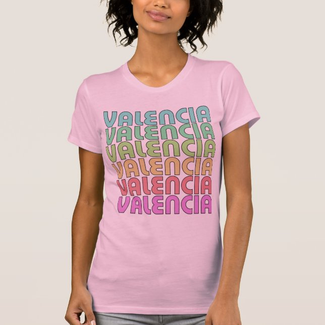 Camiseta Valencia rosada Valencia (Anverso)