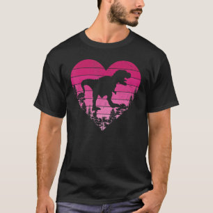 Camiseta Valente de dinosaurio retro vintage