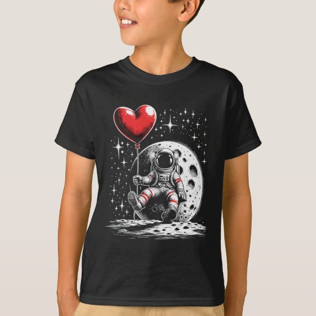 Camiseta Valente El día de San Valentín de globo aerostátic (Anverso)
