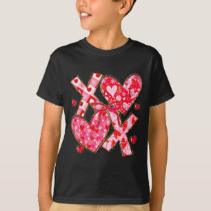 Camiseta Valentín Coqueta Lazo Xoxo Corazones Amante Chica 